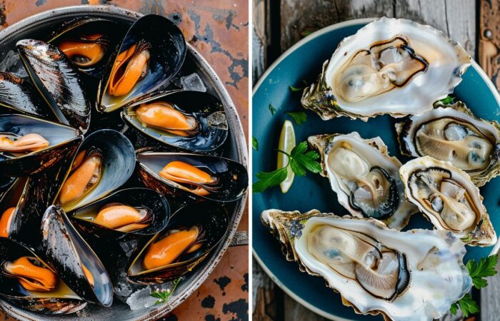 mussels vs oysters